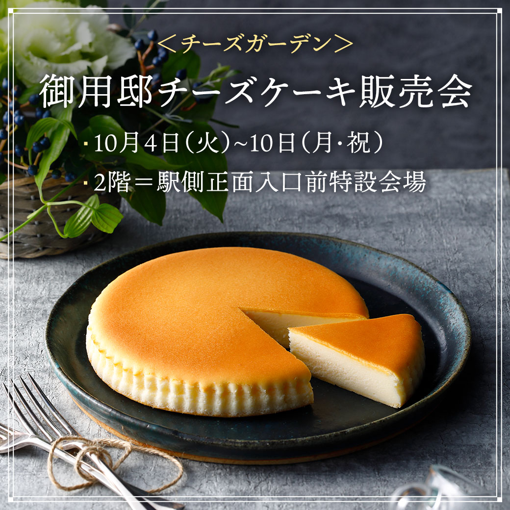 チーズガーデン 御用邸チーズケーキ販売会 ショップニュース 西武所沢ｓ ｃ 西武 そごう